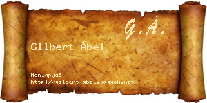 Gilbert Ábel névjegykártya