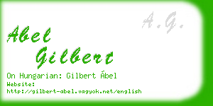 abel gilbert business card