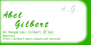 abel gilbert business card